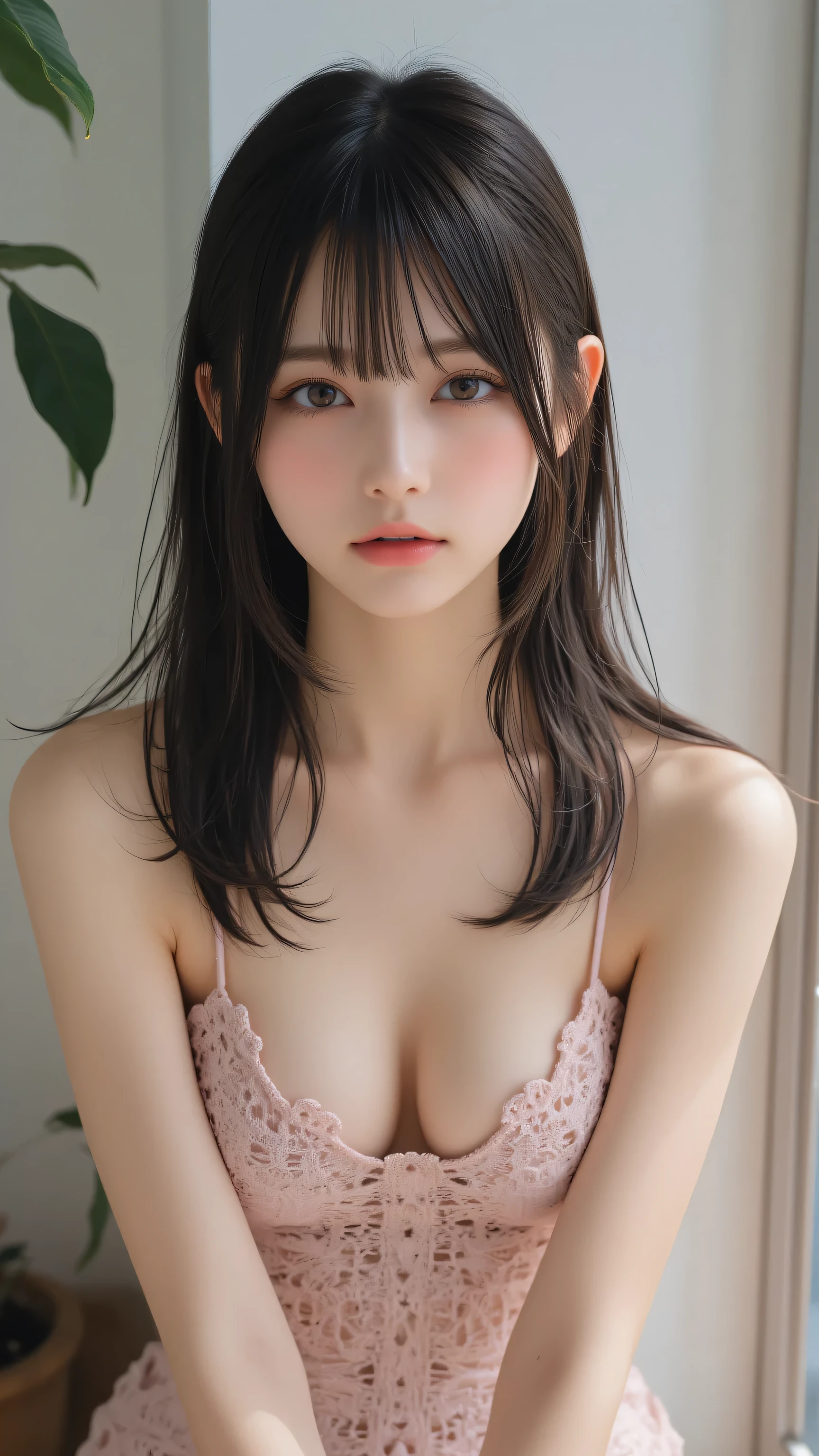 a cute japanese sex, sentado no , cara na buceta dela