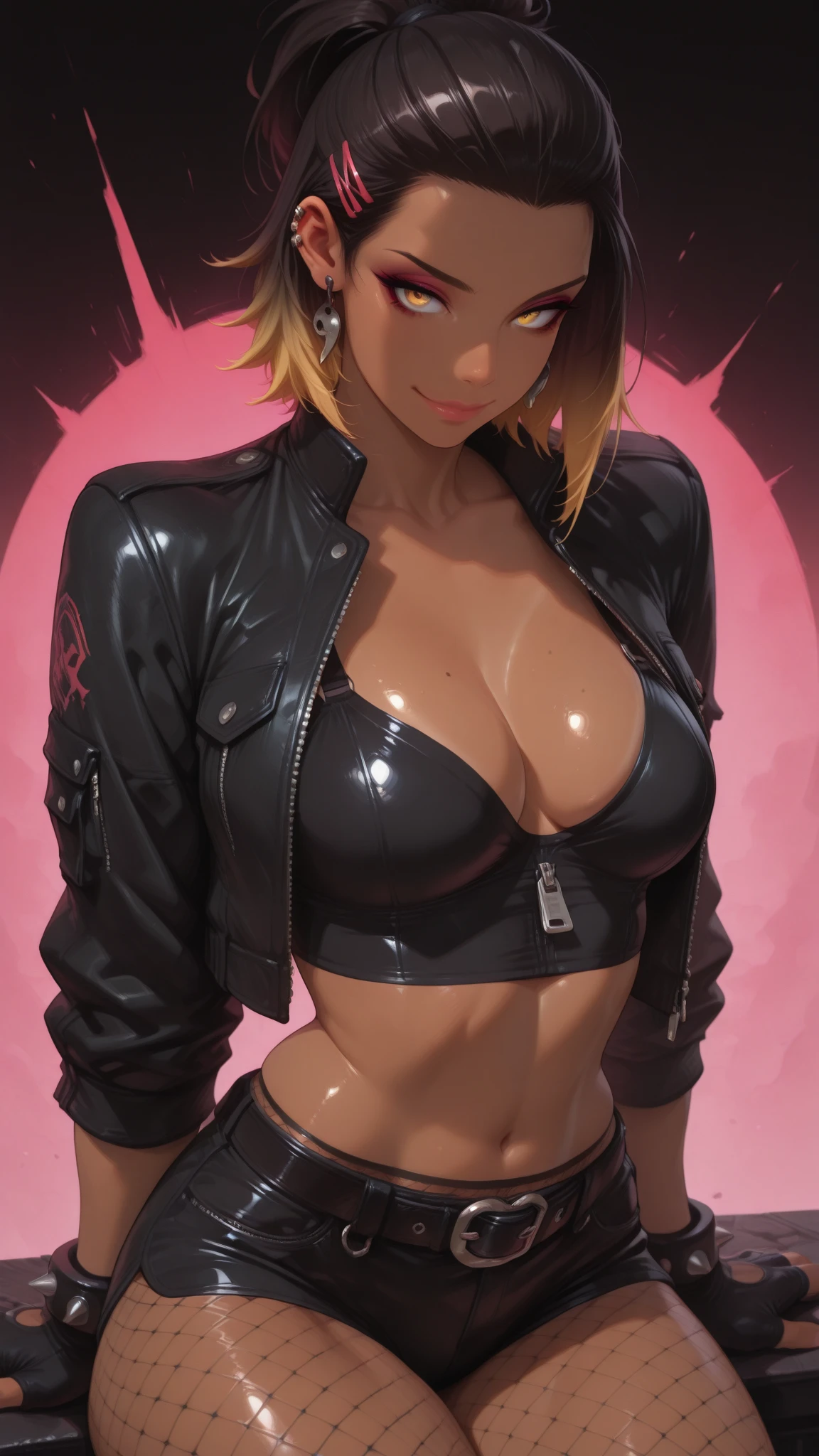 masterpiece, best quality, mature woman, blonde hair, sharp eyes, curvy body, dirty alley, thong, besides dumpster, front view, hand on thighs, hopeless eyes, tired, despair eyes, slave tattoo, junkie, tattoos, eye bags, eye shadow, (skimpy clothing), bend over, (whore expression), (please show nipples through clothing), idiot smile, (please show pussy through clothing