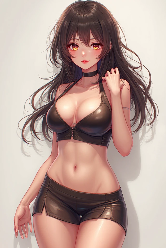((best quality)), ((highly detailed)), masterpiece, absurdres, (detailed eyes, deep eyes), (1girl), cowboy shot, <lora:hairdetailer:1>, <lora:blake_belladonna:.9>, blake_belladonna, yellow eyes, cat ears, smiling, crop top, cleavage cutout, midriff, pantyhose, boots, shorts, thighhighs, (inside, in a lockerroom)