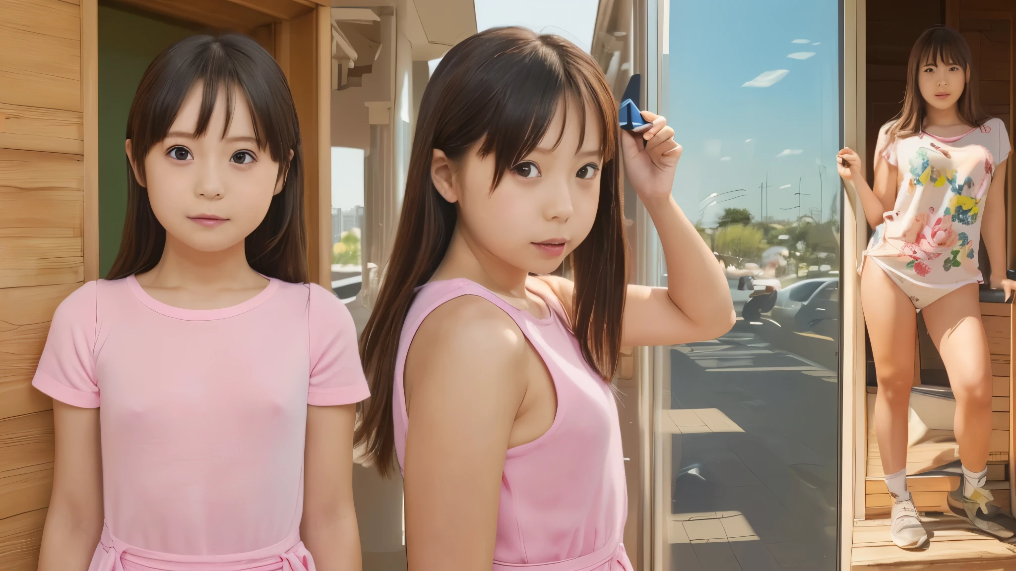 sexy pose girls full nude body, Realistic, Painting, 少Female, 4K, Masterpiece:1.5, masterpiece:1.5, Highest Quality:1.5, high resolution:1.5, Perfect Head:1.5, super detailed illustration:1.5, beautiful eyes:1.5, :1.5, character concept art that spoils human men:1.5, OFFICIAL ART, hyper-detail while walking, full of details,  high definition exquisite fan art,  clear line, Very clear shading , Clear color , muted colors with, Deep color, watercolor, (( popular character , super detailed illustration, Best character, 少Femaleキャラデザ, Popular character design, Best character design, Best character, Trendy character design,  popular character ヘアカラー,  popular character ヘアデザイン, 少Female, 性少Female, 8歳少Female, 9歳少Female, 10歳少Female, 11歳少Female, 12歳少Female, 13歳少Female, child pornography, puberty pornography, ほんの少しだけ腹が膨らんだ少Femaleの妊婦, sexy lolicon, ロー teen girl ,  teen girl , ハイ teen girl , 青年Female, Female, 成人Female, 淑Female, 思春期の少Female, Adolescent gals , ギャルの少Female,  armpits are healthyな処Female)), ((((Whole body, full body, whole body, Realistic head and torso, Age-appropriate head and body , Character Design Sheet, multiview,  three-sided view, front view, side, side views, Behind the View, Full body shot turnaround , Same Characters, Same role, Scene of Environmental Change)))), Mr.々Composition, Mr.々angled,  comparison of clothing and full body nudity , Comparison of full body nudity and full body nudity , Whole bodyの着ている薄い衣服が透けている, (((年齢相応の幼いFemale性器, 年齢相応の少Femaleの幼いFemale性器, 年齢相応の幼い少FemaleのFemale性器, 年齢相応の思春期の幼いFemale性器, 年齢相応のFemale性器が見えている, 年齢相応のFemale性器をアピールしている, 四つん這いになって尻を向けて年齢相応のFemale性器をアピールしている, 年齢相応の少Femaleの陰毛, Uterine shaped pimples at the location of the uterus, 全身の立ち姿勢でWhole bodyを見せている, Full body standing pose with torso slightly arched, I'm showing my armpits in a standing position with my whole body , Full body standing pose with torso slightly arched to show armpits, 腋を見せたsexy pose, 両腕を上げて腋を見せたsexy pose, Full body standing pose with torso slightly bent and looking up, Natural Gestures , 自然pose, Cute gestures, cute pose,  pose showing both armpits , Mr.々pose, Cool pose,  aggressive pose, Action Pose, sexy pose, A picture perfect pose, Popular Poses , beautiful pose, Waist line , 最高のWaist line , Pelvic line , 最高のPelvic line , 引き締まったPelvic line , curvy, curvy少Female, groin, 最高のgroin,  showing the body, Lift up the , sporty body, Tight Body, Abs, squat pose, 腋を見せているsquat pose))), Smile Yan　愛らしいSmile Yan　最高のSmile Yan　屈託のないSmile Yan　Baby face　Cute expression　rich expressions　adorable expression　Childish expression　soft expression　Angel Neighborhood　Devilish　ギャルのFemale子学性　Idol　ジュニアIdol　夏のFemale子学生服　処Femalegod　ignorance　Clear　 pure 　Obedient　 sexual goodness theory 　Closeness　innocent　Emotional　 armpits are healthy　 armpits are healthyな身体　 armpits are healthypose　open　aggressive　Sensual　charming　affectionate　Emotional　Bold　sensational　Shameless　fine　Cheerful　vigorous　active　Dynamic　playful gesture　Friendly Gestures 　playful 　running　I miss you　I'm having fun　Happy　Happy 　is inviting　The well-liked 　loved　elegant　stylish fashion　Fantasy　Fantasy衣装　Otherworldly　nobles　upper class　((VTuber　Popular VTuber　Sexy VTuber ))　Cosplayer　人気Cosplayer　セクシーCosplayer　Thin Strings 　positive　sensitive　Succubus　twin tails　female kid　Pastoral　bright atmosphere　Cyberpunk　(((Providing fan service　with arms outstretched　with open arms　god々Female genitals with a straight line in the crotch of an age-appropriate girl that is completely transparent from 　Dancing beautifully　Dancer　 History　god聖　god職　巫Female　Dance performance)))　Harry Potter's 　Whole bodyの着けている薄い下着が透けている　sunburn marks on school swimsuit　Mr.々Accessories　Wears a lot of decorations　Bright decoration　魔法少Female　 Thin black tights that fit the whole body are transparent　I have sunburn marks on my swimsuit　((Squats showing armpits　light pink nipples　Light-Pigmented Nipples　Pale Pigmented Nipples )), sexy pose girls full nude body,