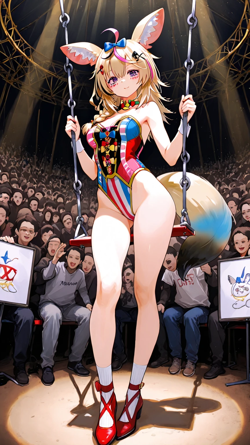 1girl, best quality, medium breasts, Asian, angular jawline, high cheekbones, mid-20s, ((TiedO)), (1girl, 1boy, multiple boys, crowd, bdsm, sex toy, bound, bondage, object insertion, anal, nipples, anal object insertion, tears, vibrator, dildo, pussy juice, vaginal object insertion, restrained, vaginal, harness, saliva, sweat, drooling, piercing, blush, collar, nipple piercing, trembling, pussy juice puddle, sex machine, lactation, stationary restraints, ((forced orgasm)), open mouth, vibrator on nipple, public indecency, exhibitionism, tape, female , rolling eyes, public use, spreader bar, head back),blue hair,blonde hair,yellow eyes,long hair,curly hair