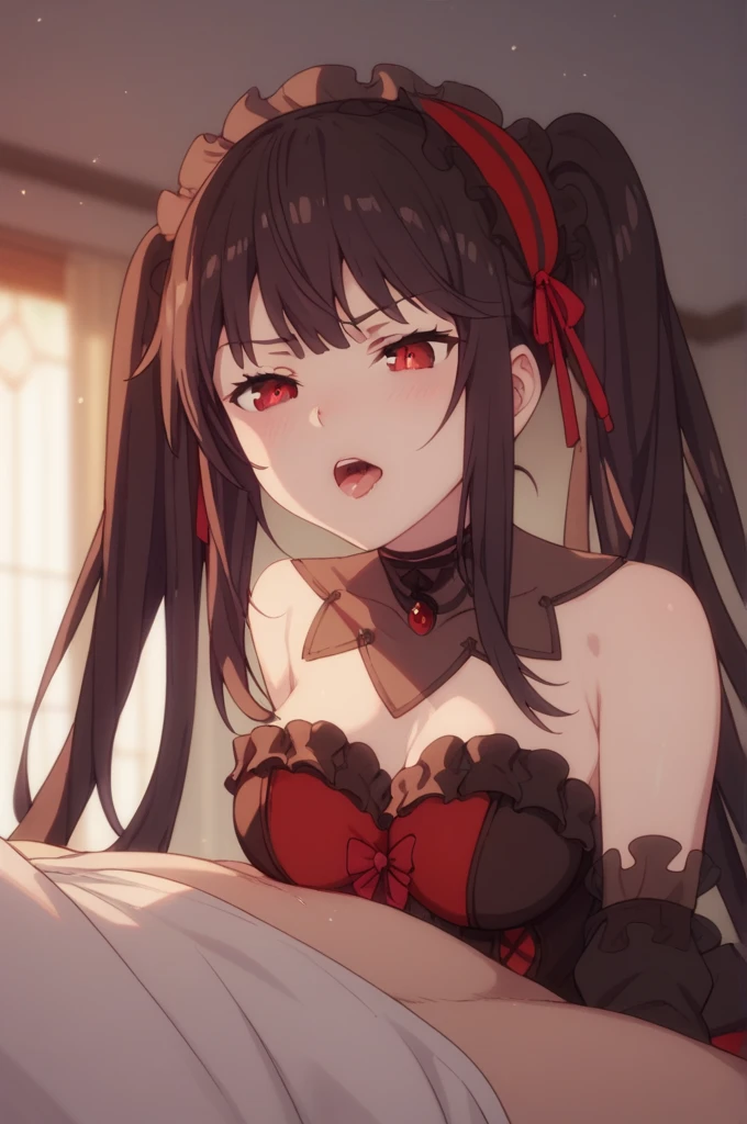 NSFW:1.9. Composition seen from above at an angle:1.9 Feels so good I scream:1.9. Shout with your mouth wide open:1.9. Anime drawings with vivid colors: Tall women:1.9. Red and black idol-style frilly multi-layered frill skirt costume:1.9. Missionary Sex:1.9. Intense Sex:1.9. Intense Piston:1.9 rape1.9. Rape:1.9. Being Attacked:1.9 Penis inserted into pussy, navel, cum shot:1.9 Male:1.9 Big breasts Sweat Feels good and screams:1.9. Shout with your mouth wide open:1.9 Ahegao:1.9 Troubled face, glaring, wrinkled brows, tears, flushed cheeks, night:1.3 Apartment bedroom, white sheets, short black hair, ponytail:1.9 Straight hair, bangs swept to the side:1.9. Slanted eyes, brown eyes, tall, strong-willed, beautiful
