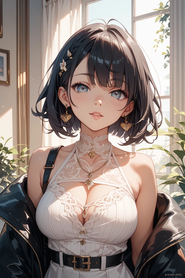 (masterpiece, best quality:1.4), looking at viewer, (sunny_day:1.1),
black hair, cloudy sky, upper_body, fringe,
{sidetail|ponytail|straight hair|(wavy hair:0.8)},
{long hair|medium hair|short hair},
{large breasts|medium breasts},