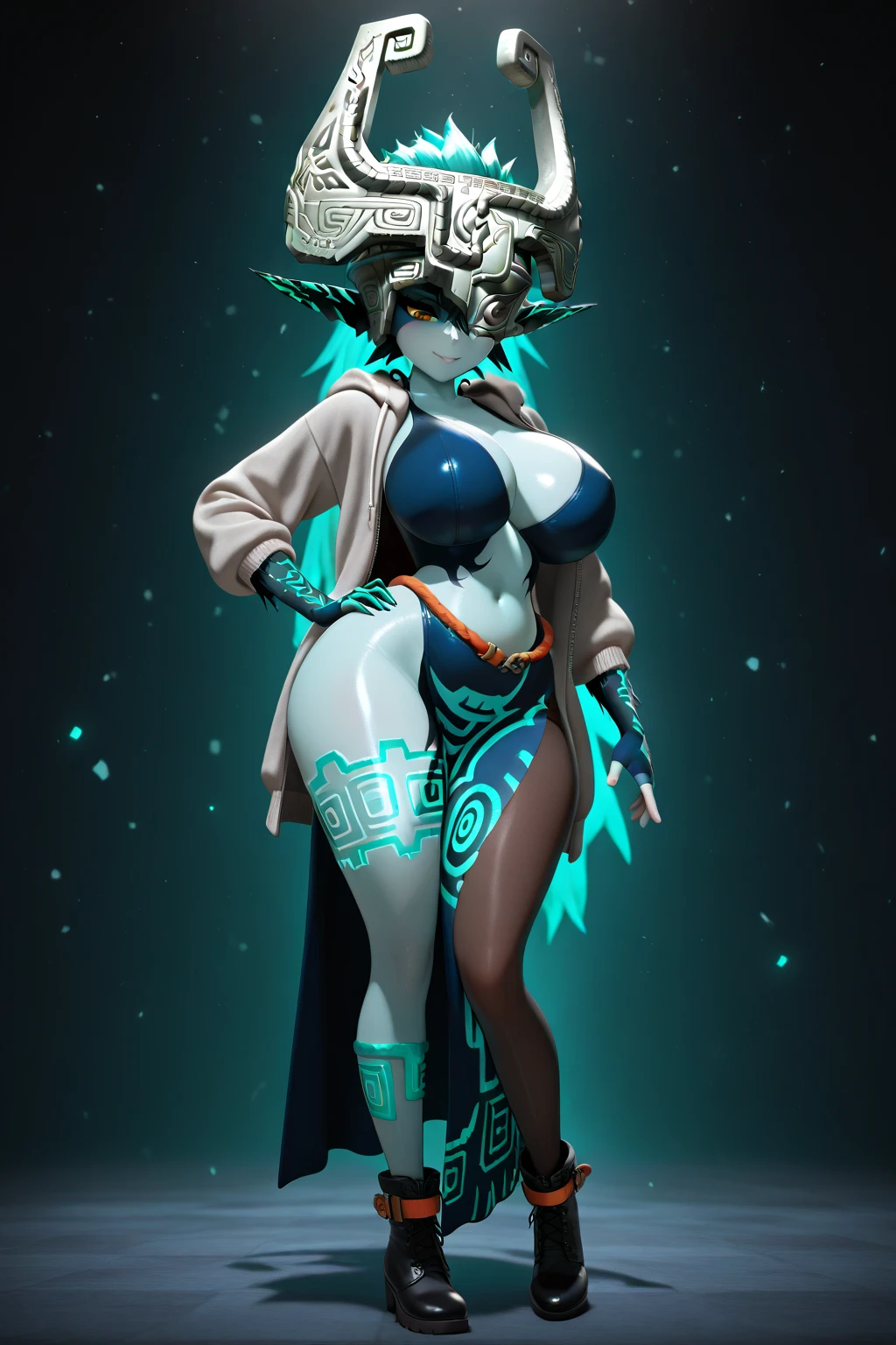 (full body:1.1), midna <lora:midna-v1-novelai:0.8>, shortstack