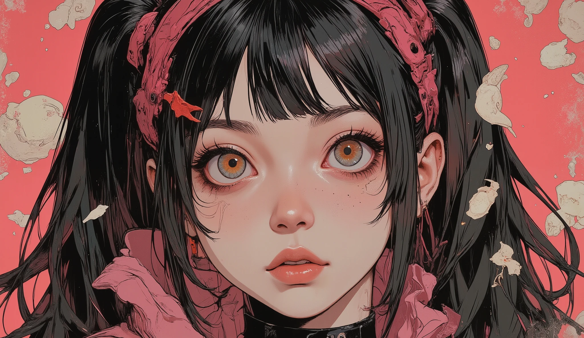 Circus Act,HD,fullbody1girl, masterpiece, Anatomically accurate , accurate, best quality, HD model, High Detail, Hatsune Miku 、Bikini Model、Tim Burton Style、 anatomically correct , young and beautiful、 textured skin、 movie scene 、