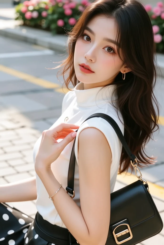 (((32K,very high res, high detailing, highly accurate,Masterpiece Girl 1))),Raw photo & realistic atmosphere,beautiful dark blue eyes,Detailed mouth,Glossy lips,Detailed eyebrows,Soft white skin that shines with every detail,,Eyes drawn in detail、Very beautiful eyes with azure eyes,Detailed lips、Very beautiful face,Very well-formed face、Lifelike face,shiny beautiful lips,Beautiful eyebrows,Infinite reality,Best design,（Insanely cute Japan 16-year-old high school girl,,Beautifully shaped breasts,Very cute beautiful girl,Little Girl,Healthy body,Outstanding style：1.5）,Best Natural Makeup,Japanese ido,Korean Idols,Young sensual idol,Moist eyes,Dark Beautiful Deep Eyes,Beautiful butt,beauty legs,,camel's foot,：1.3),超A high resolution、,Natural and realistic face,Back lighting,Pure eyes are too cute,(((photorealisim,Photograph the whole body))),,Reality Live Action,（Fashionable earrings,,a necklace,A bracelet,gyuru,Glossy nail art,Women's 20s Winter Fashion,Bright blue big top with beautiful design,sexy underwear,Black slit skirt,Blue sandals,Black pantyhose,Hair Stopper,Calm and fashionable girl,light brown hair,Wave shortcuts,独奏,little smiling,full body Esbian,Show full-body fashion,Show me the blue pumps, Young sexy 15 year old girl with only beauty in this world：1.7）,Night in Shibuya