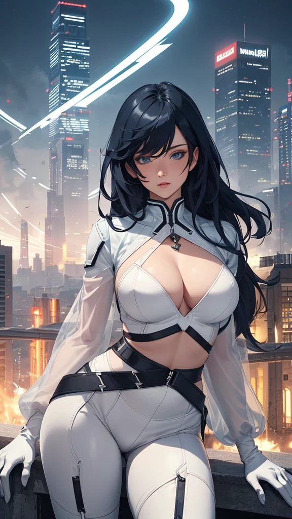 (Very cute woman gets futuristic cyberpunk hotel bodysuit completely torn sexy、Perfect body-wide coverage))。Afrocurly Black Medium Length Hair、40k、a picture、masterpiece、top-quality、Dark gray background、((1girl Glen's eyes and gorgeous light black hair、Beautiful perfect face、juicy lips、de pele branca))。Soft breasts and white skin with big buttocks、Bimbo lips、Beautiful Caucasian woman in T pose。long legged((perfect chest:1.4))、((Very soft breasts))、hyperdetailed face、A detailed eye。In the spacecraft of the future。(((she is soaking wet)))、Her clothes were almost torn and torn.、Damaged、Skin exposed、White substance and water are running down her body areola sticking out、Metamorphosis、Sexy Pornstar Pose、Body with entangled tentacles