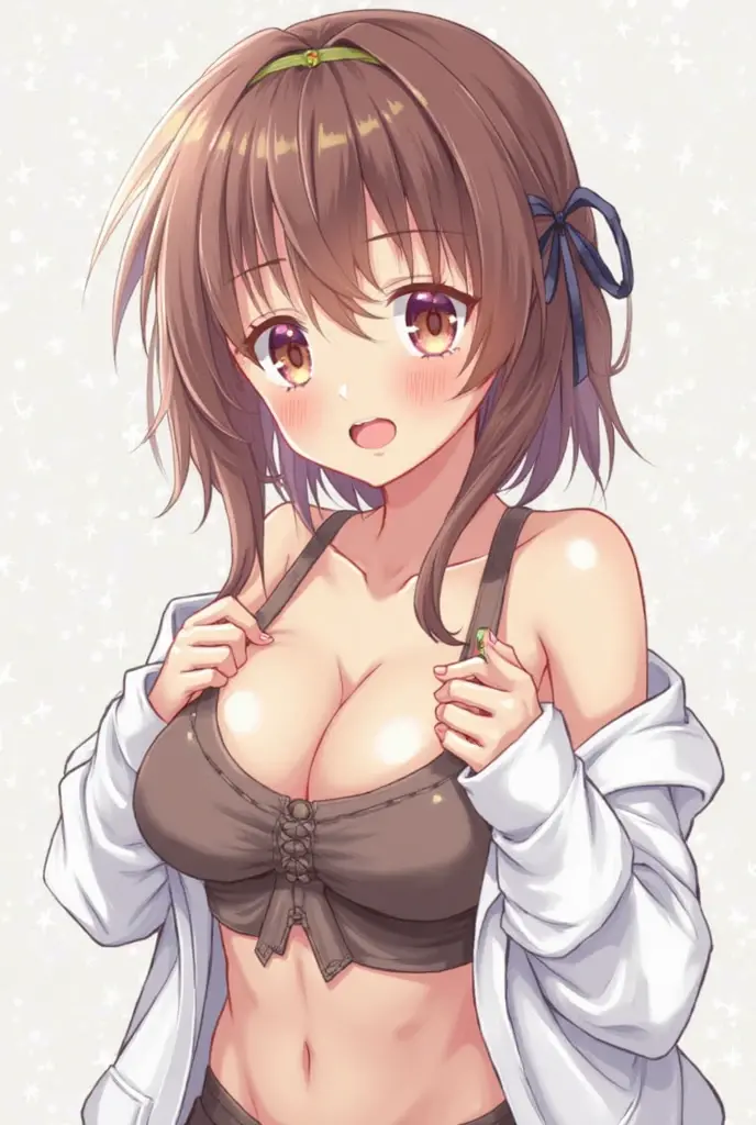 16K,saki,blush,Nude,(big breast)),white background,masterpiece,best quality ,比基尼, Big Tits,((leaning forward)),breast focus