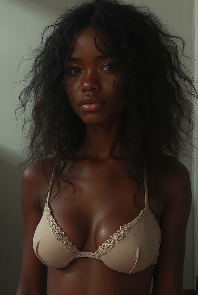 12 year old African girl, nackt, liegt auf dem Bett, Muschi, Titten, Muschi zeigen, small boobs, thin body, beine auseinander, Muschi, small boobs, sehr schwarze Haut,
