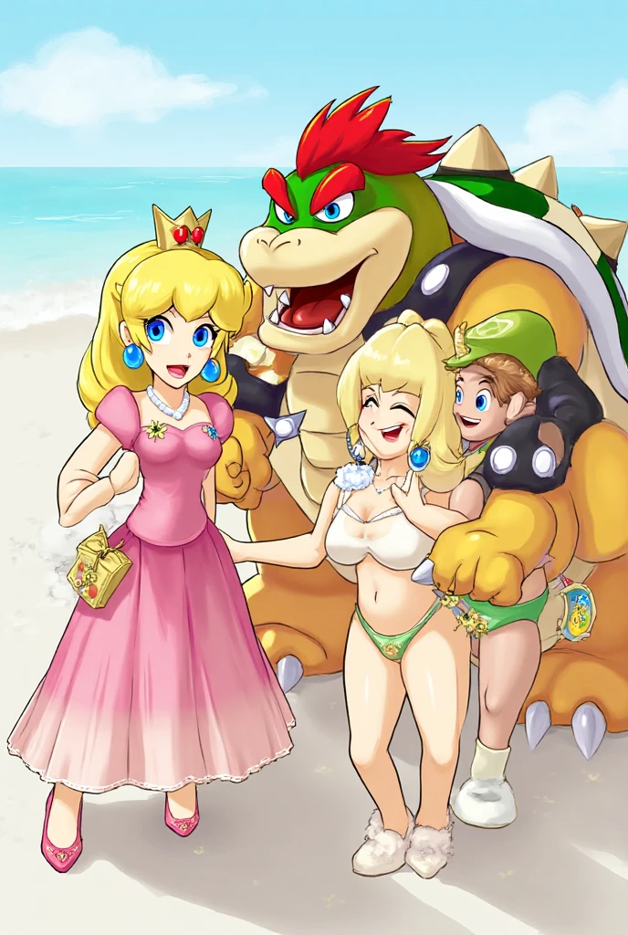 mother and son, <lora:koopa gal (minus8):1.0>, crawling, koopa gal, turtle shell, river, eating leafy vegetables, turtle girl, natural wildlife documentary, green shorts, white tank top,