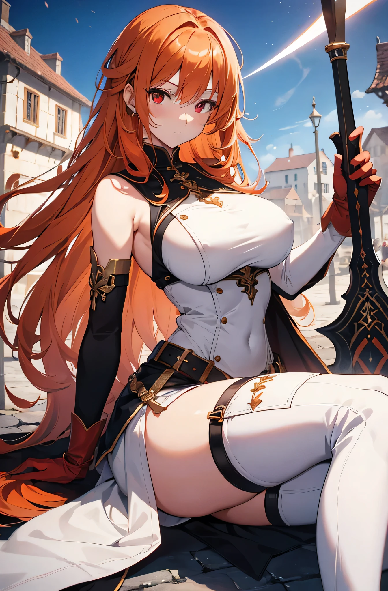 best quality, masterpiece, ultra-detailed, illustration, dynamic pose, a close up of a woman sitting on a chair with a cat, 1girl, powerdef, sharp teeth, cross-shaped pupils, trending on cgsociety, furry art, trending on cgstation, 🌺 cgsociety, anime cover,  deviantart artstation cgscosiety, ig model | artgerm, looking at viewer, (evil smile), close-up shot, thick thighs, ???????????, big ???, wide ????, hip dip, glossy lips, cinematic lighting, volumetric lighting, vibrant colors, ray tracing, intricate details in 8k or 4k resolution