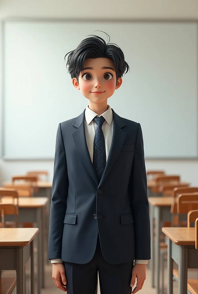 A happy little boy playing with toys in class room, simple art inspired by studio ghibli's visual style, Baroque oil painting anime key visual full body portrait character concept art, kuudere noble dictator, trending pixiv fanbox, rule of thirds golden ratio, by greg rutkowski wlop makoto shinkai takashi takeuchi studio ghibli jamie wyeth