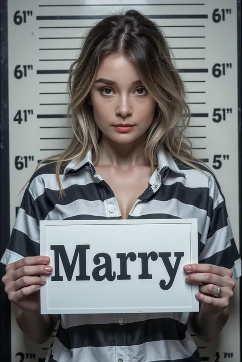 Foto de una bella delincuente