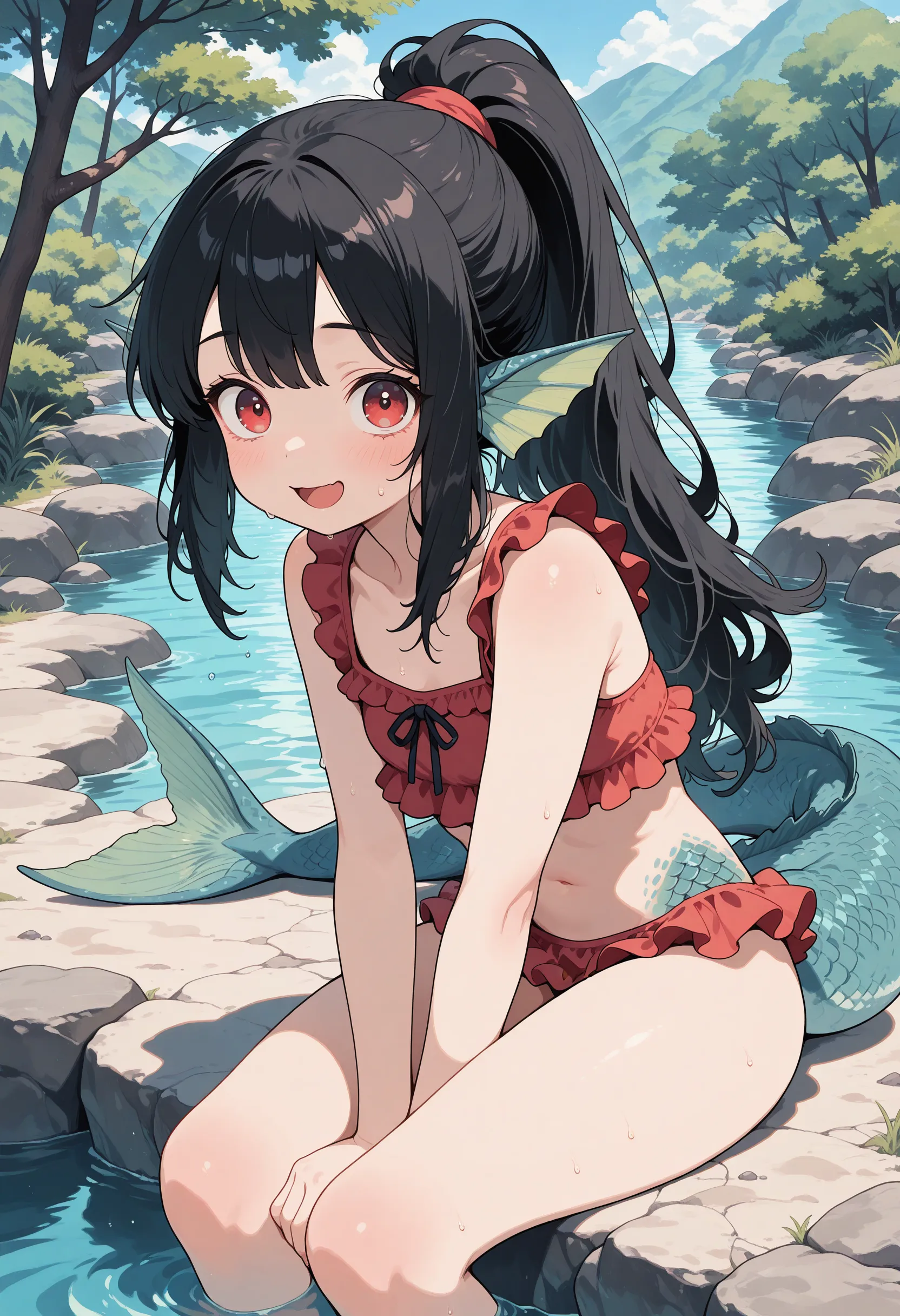 애니메이션 물고기 소녀