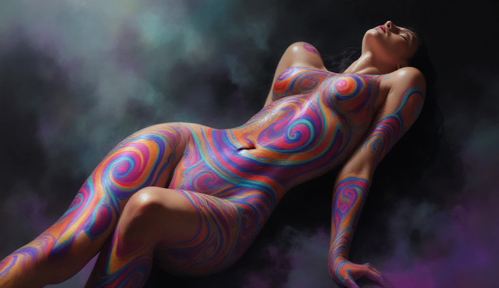 ral-melting,<lora:ral-melting:0.85>,
official art,unity 8k wallpaper,ultra detailed,beautiful and aesthetic,beautiful,masterpiece,best quality,(zentangle, mandala, tangle, entangle),(ecstasy of flower:1.2) dynamic angle,cowboyshot,the most beautiful form of chaos,elegant,a brutalist designed,vivid colours,romanticism,atmospheric,nude,spread legs,pussy,