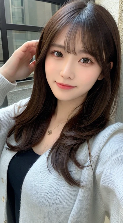 table top, highest quality, shape, Super detailed, finely, High resolution, 8k wallpaper, 完璧なダイナミックな構shape, beautiful and detailed eyes, long sleeve winter dresses,medium hair, small ???????, natural color lip, random ???? pose,smile,、20 year old girl、midnight、beautiful and detailed face、perfect and beautiful face,Big eyes、RAW photo、spread your arms and ?????????、Express your best mood with your whole body、beautiful and detailed eyes、small face、beautiful duplex、slim face and style、blur the background