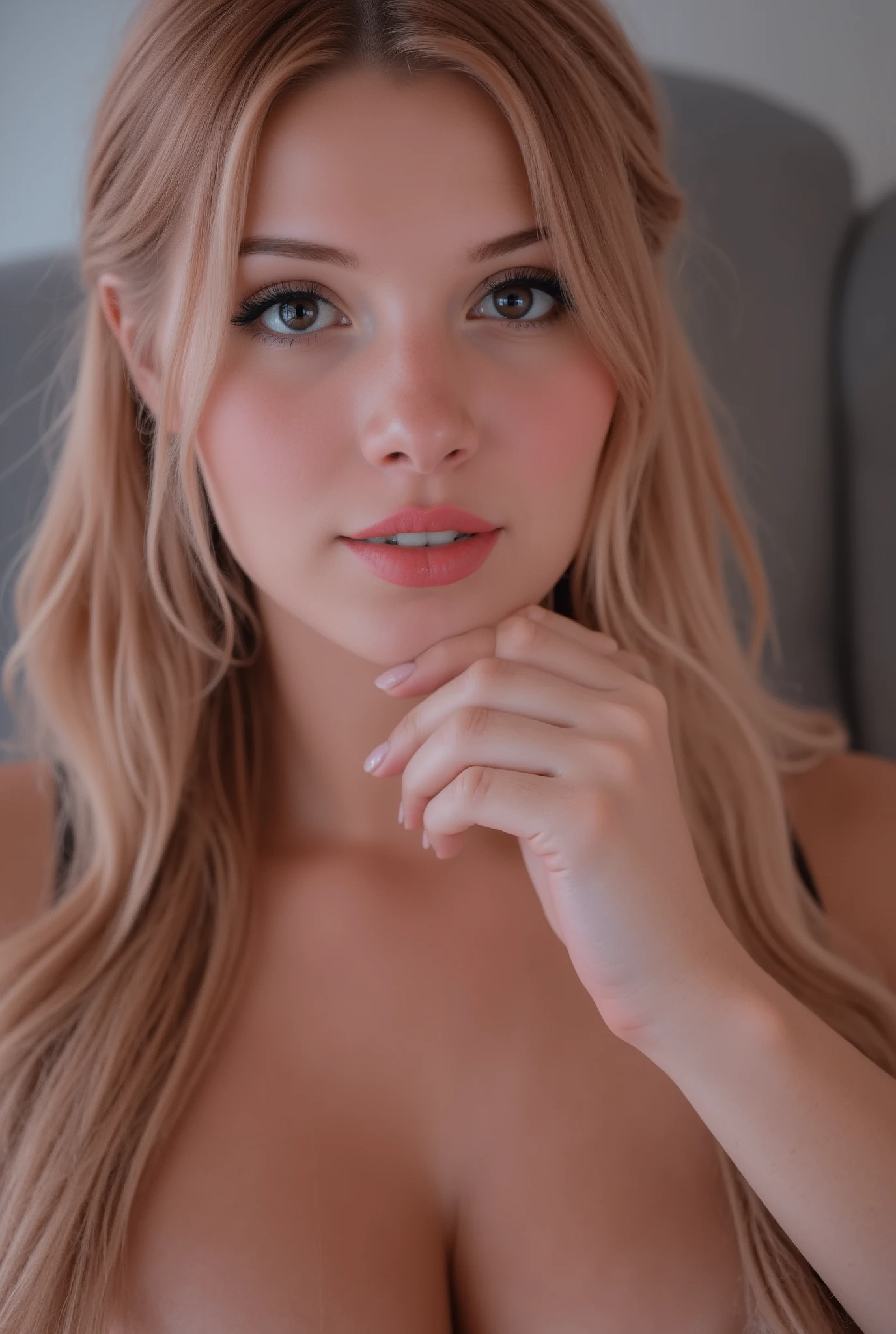 princesse suisse, Oeil bleu, princesse extrêmement moulante et ajustée, princesse extraordinairement belle, nu, ( jambes hyper longues :1.3), jambes serrées, super taille, Taille serrée, chatte rasée, hyper séduisante, caractéristiques extra délicates, peau soyeuse et lisse, Cheveux blonds brillants, cheveux longs et soyeux, Gros Seins Naturels, regardant le spectateur, couleurs extrêmement vives, hyper cinématique, Hyper érotique, cheveux longs, peau parfaite, visage extrêmement beau, rougir, taches de rousseur, lèvres entièrement rouges, détails ultra haute définition, portant uniquement des gants longs en dentelle, culotte en dentelle marron, bas à cordes en dentelle marron, chaîne de taille, lèvres extra brillantes, talons hauts de plateforme, baisée par un mec africain sexy, baise hardcore, grosse bite, bite en elle