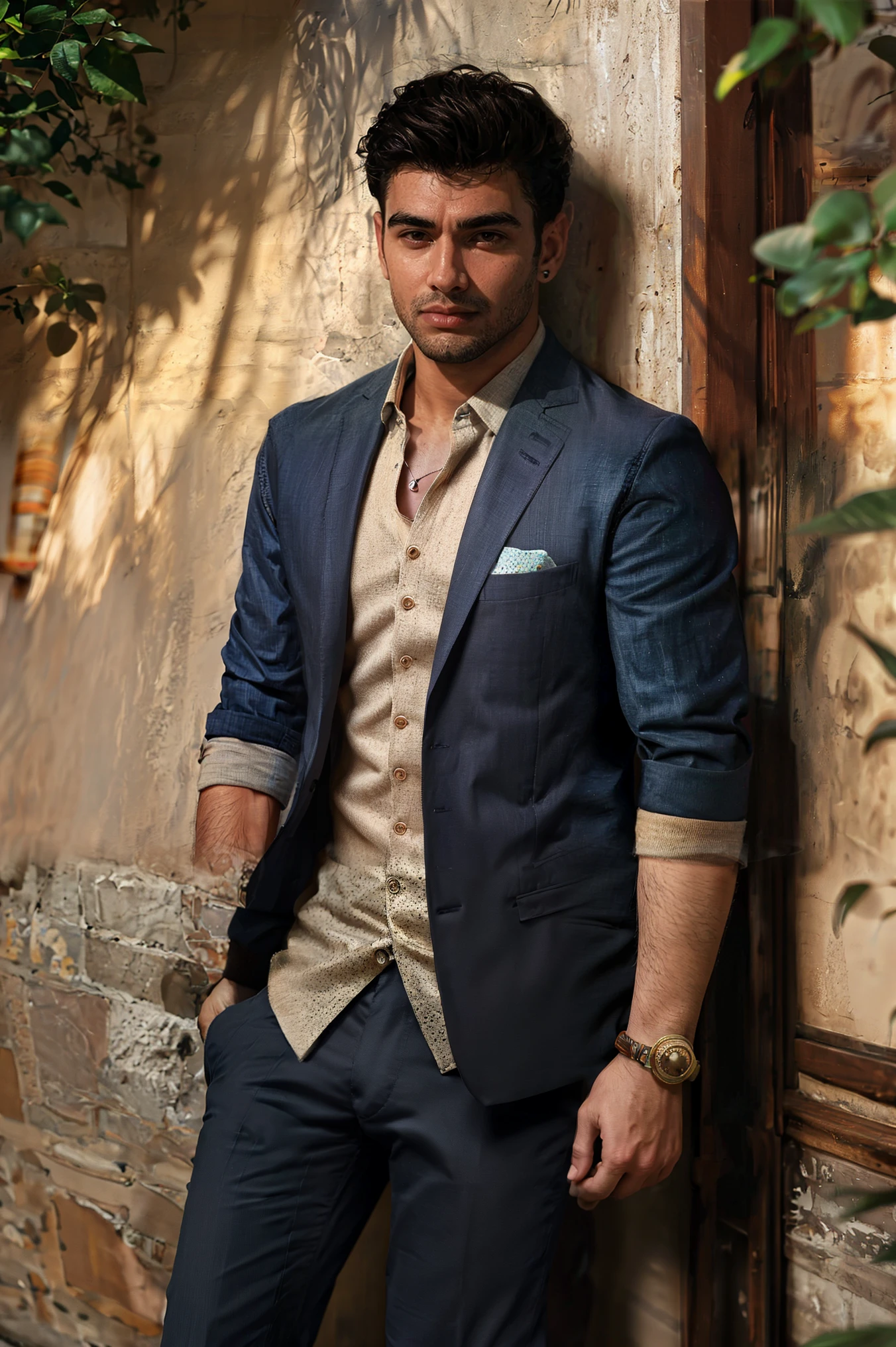 Realistic amateur photo posted to facebook , handsome men ,clothes
Arabic song