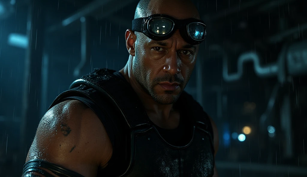 Vin Diesel , dark: realistic epic, soft cinematic portrait, adobe lightroom, photographic lab, highly detailed, faded, (neutral colors: 1.2), (hdr: 1.4) , (soft colors:1.2), hyperdetailed, (artstation:1.4), cinematic, warm lights, dramatic light, (intricate details:1.1), complex background, (rutkowski:0.66), (blue and orange:0.4)