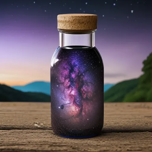 梦幻玻璃瓶风景生成