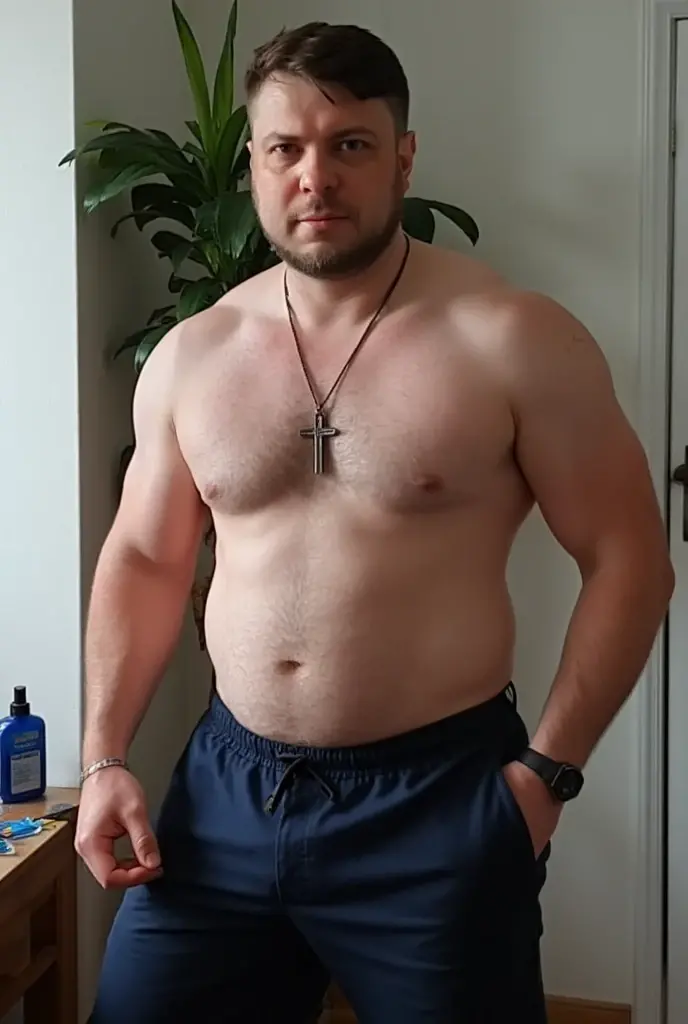 (masterpiece, best quality), Dark photograph, homoerotic, a shirtless average (plump belly) 35yo man, redneck, sitting on concrete steps porch of small farmhouse, film, accurate proportionate, bare chest leg thigh knee calf foot barefoot, black shorts, summer evening, nighttime, Photorealistic, hyperdetailed, life-like, sharp focus, ((detailed realistic skin, life-like detailed realistic face)),