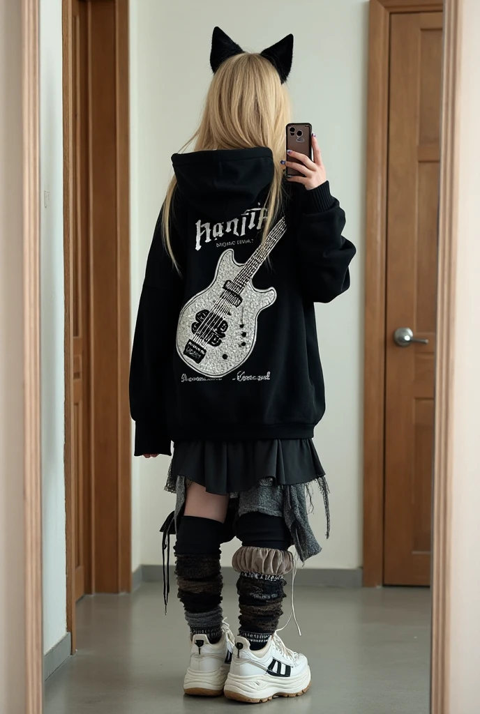 full body shot,fullbody,wide shot,sweaterdress1,foot focus,this is a high-resolution photograph of a stylish 20-year-old asian girl who is stylish model posing in a well lit doorway.She is wearing a fetish-inspired outfit with (black pantyhose) and black thigh-high boots called hihelzflux.those boots are striking,high-heeled thigh-high boots. The boots are made of shiny,patent leather and have a glossy black finish. They are designed with a high,pointed toe and a stiletto heel. The boots are laced up the front with a series of eyelets and silver buckles,adding to their edgy,fetish-inspired aesthetic.The room is softly lit by sunbeams. Realistic photography style,cinematic lighting,soft-focus background,warm and cool tone contrast.,she has a slender physique and a petite build,slightly rebellious vibe,dslr,studio lighting,high quality,light reflections,blood vessels,pale skin,detailed skin,The lighting is natural,casting soft shadows. The composition follows the rule of thirds,with the woman positioned slightly off-center. The overall aesthetic quality is very high,with a shallow depth of field emphasizing the subject.,<lora:ZaraCBBFLUX-000003:0.8>,