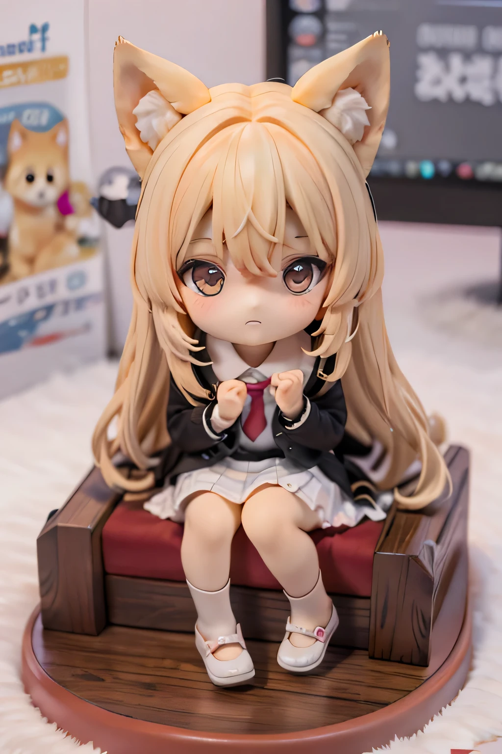 Shiba Inu girls 、 chibi 、 games There are a lot of girls in the schoolyard PVC