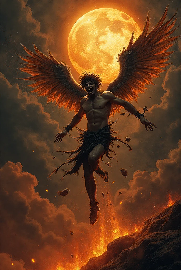 Artistic ultradeep focus photography,Ultimate solid masterpiece synthesized from multiple masterpieces of absolute different styles and themes with Auto-expression,Free self-expression,Lucifer the fallen angel surrounded by burning corpses,closed fist hand gesture,photo by Gustave Dore and Alexandre Cabane,inspired by fine art,<lora:add-detail-xl:1>,<lora:xl_more_art-full_v1:1>,