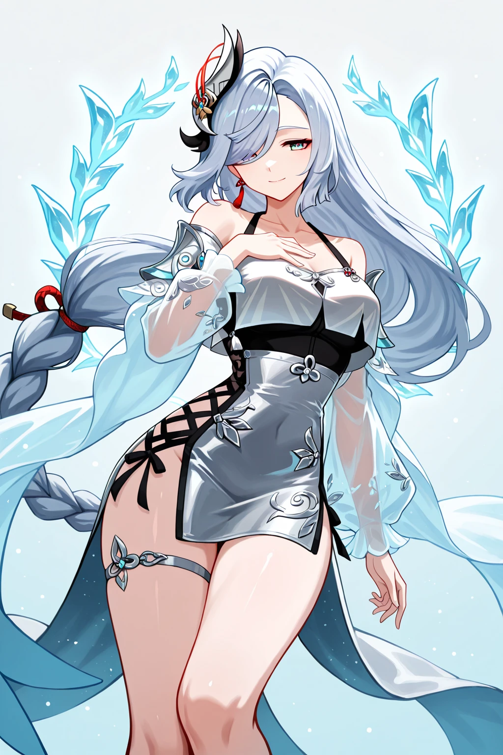 masterpiece, best quality, PIXIV,Unzen,
chinese clothes, white thighhighs,
<lora:Unzen_20230911102126:1>