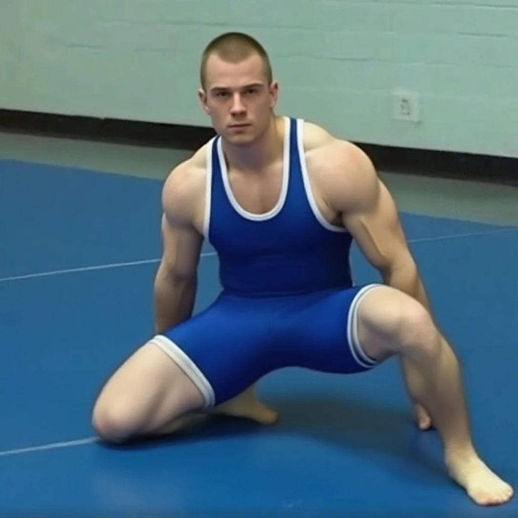 (detailed eyes),(detailed facial features),(detailed clothes features), (18 year old caucasian male,handsome face,fit body, wearing wrestling singlets detailed:1.3 HDR, 8k resolution, looking at camera,repeatedly obtained reward photography, stillsPersonal photo,such incredibly people's unbelievable masterpieces: 1.3)