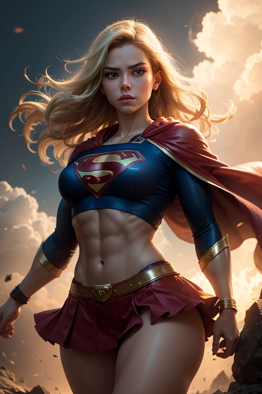 Score_PnyReal, (supergirl), supergirl outifit, skintight, insanely beautiful photographic portrait of 21 years old, full body, Upper Angle, body curves, navel, mini-skirt, before lisa cremosa, Beautiful dark brown eyes, beautiful facial details, ((Manhattan background))), low angle medium plane, greedy and attractive, incredibly euphoric beautiful, vivid emotion, peach fuzz, symmetrical circular iris, natural makeup with glitter, detailed moisture, detailed drops, detailed hair and intricate threads, dslr camera, reflected in a trace of rays, Deni Pine, Bud Melmann de Larry, symmetrical face and body, CGSociety, Gottfried Hernwein and Irakli Nadal, eye reflections, focus, Unreal Engine 5, visual effects, film photograph, extreme detail, Ultra HD, post-processing, post-production, unique face, Tanveer Tamim, ultra-realistic photograph, Photographed with Hasselblad X1D-50c, ISO 100