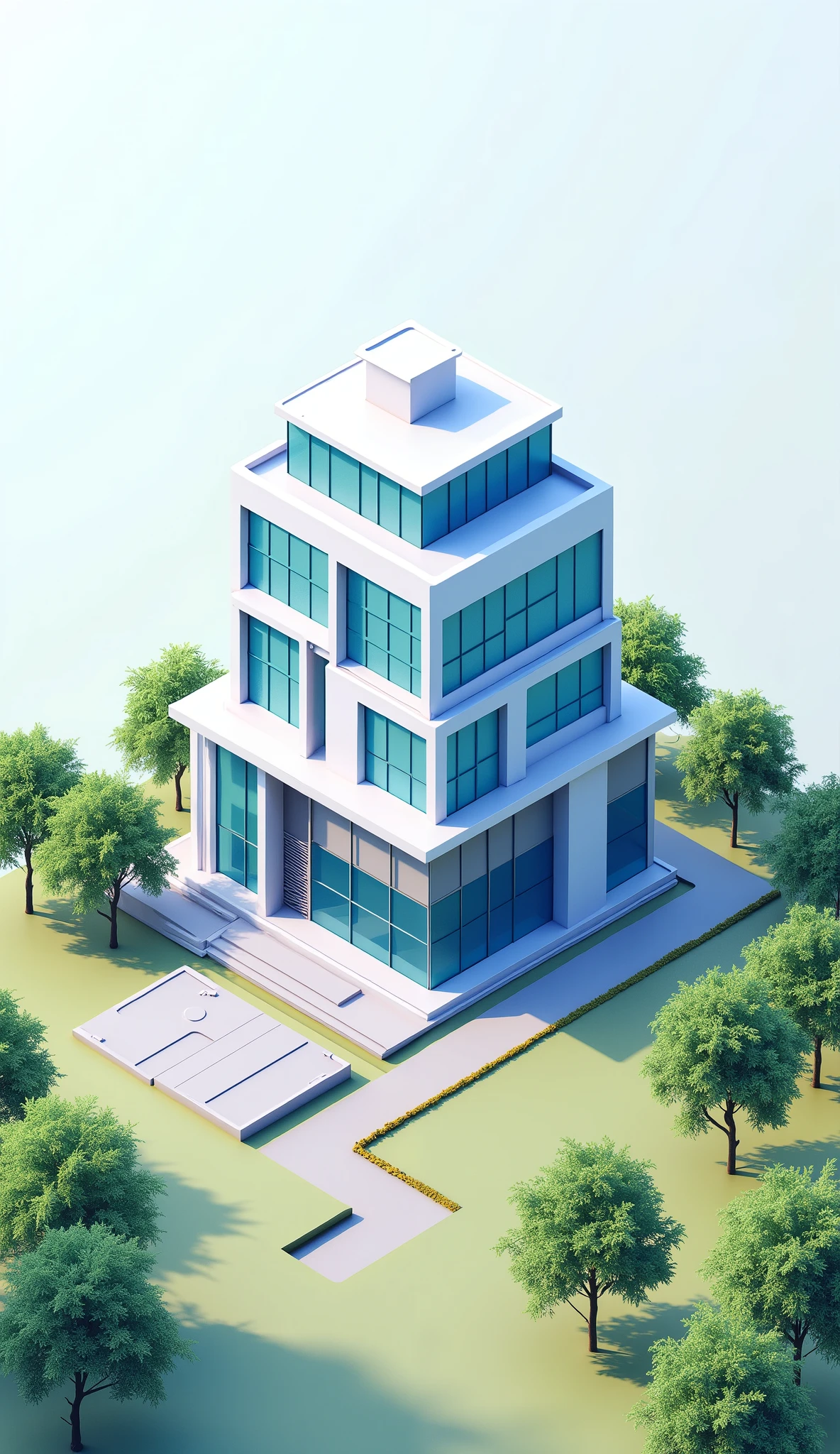 company logo name "FARHAT CONSULTING ENGINEERS & ARCHITECTS Ltd.",Consultancy Service for Detail Engineering Survey & Investigation & Desi at ,gn3D,small worker working at field 148 Pourashavas, Blender rendering,rainbow,mirai,House mode,iso-distance view,IsometricFuture,Stylized lines,Isometric style,Technologie,glass,cleanness,hd render