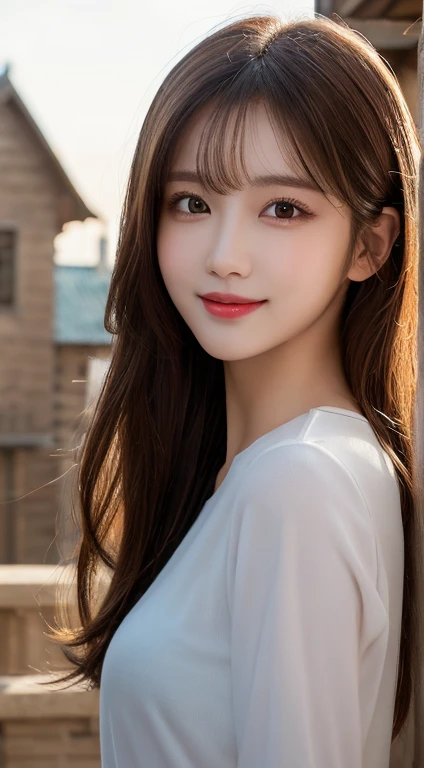 table top, highest quality, figure, super detailed, finely, High resolution, 8k wallpaper, 完璧なダイナミックな構figure, detailed and beautiful eyes, Women's Fashion Spring、medium hair,small breasts natural color lip,smile,Harajuku、20 year old girl、cute、sexy shot looking at camera,gray sexy dress