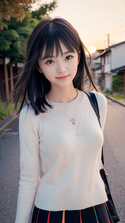 pieces fly、masterpiece、highest quality、Super detailed、High resolution、High resolution、8K portrait、unity 8k wallpaper、Detailed CG、unity 8k wallpaper、Detailed CGユニティ8kの壁紙、realistic、real person、portrait photography、shiny skin、（20-year-old:1.2）、(cute:1.2)、High resolution、beautiful clear eyes、very detailed explanation、delicate face、cute face、nice lips、thin waist、thin legs、(eight-headed body:1.6)、1 girl、(Shopping mall:1.2)、(flat :1.4)、(Short sleeve sweater:1.3)、(flare skirt:1.3)、(big smile:1.2)、(Self snap:1.6)、(small face:1.4)、(wavy hair:1.2)、(:1.4)
