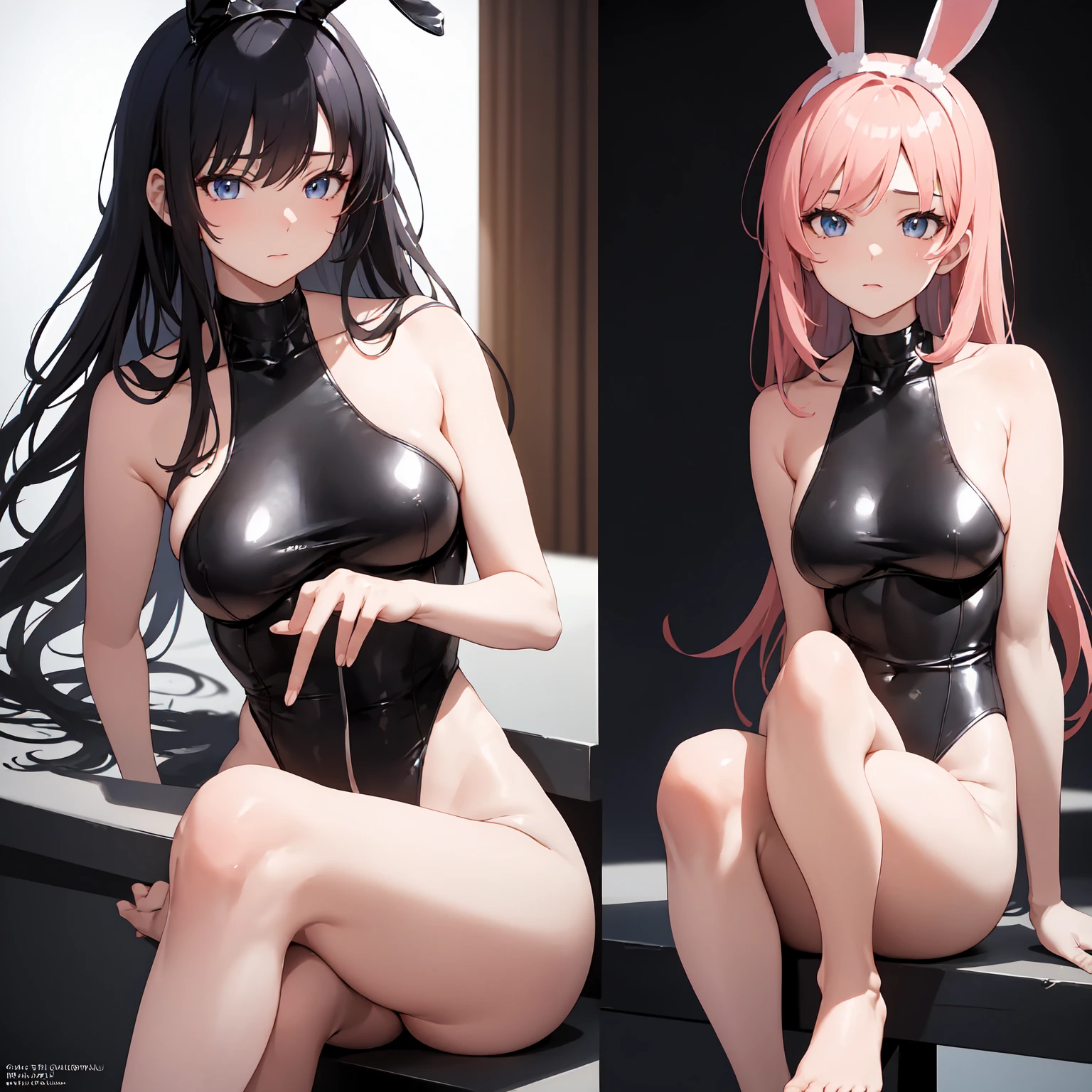 (masterpiece, best quality), intricate details,
1girl, <lora:NerissaRavencroft:0.8> nerissaravencroftv1
sweating, boob sweat, black panties, topless, nipples, midriff, <lora:CameltoeV4:0.0> cameltoe