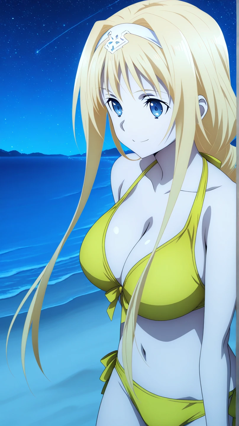 masterpiece, perfect lighting, (beautiful, best quality:1.3), perfect eyes, absurdres, 8k, (absurdres), finely detail,
<lora:Cecily_v1.0:0.8>, cecily, long hair, blonde hair, blue eyes,
cute, beach, bikini, Cofia, (blue veil:1.1)