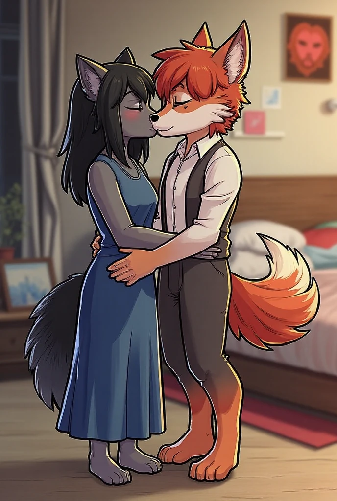  Alicorn princess female and Adagio Dazzle  , white mane, ,black body color  long flowing  mane pink  eyes anthro   , jeans,sweater
lesbians   ,perfect body shape kissing,love couple closed eyes