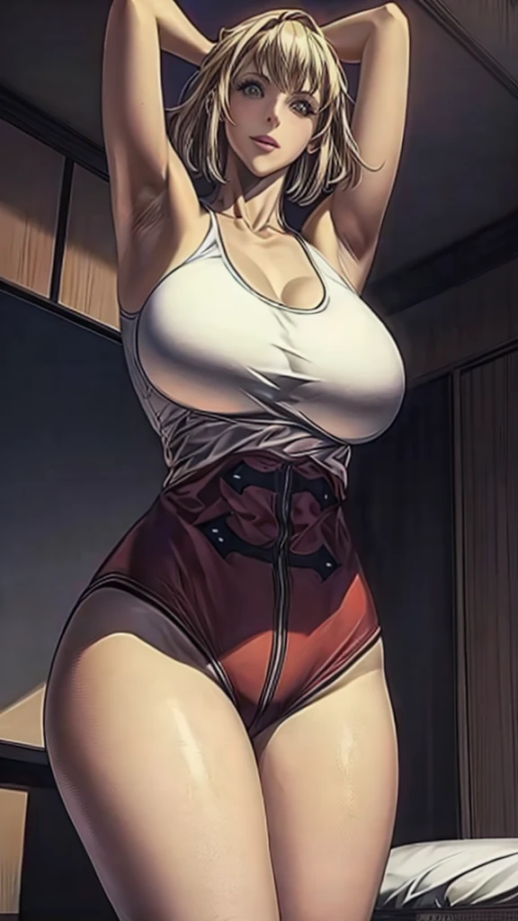 (absurdres, 8k, 4k, masterpiece, hyper extreme detailed:1.2), solo, cowboy shot, half body, perfect , 1girl, side view, perfect face, 1girl, portrait, looking at viewer, solo, standing, Female, toned body, mature female, , america, american, friendly, hero, heroic, kind, brave, american flag, patriot, patriotic, blonde, messy hair, long hair, blue eyes, smile, jean shorts, ponytail, wide eyes, baseball cap, perfect , messy hair, hair covering forehead, swept bangs, 1girl, solo, Blue sky, red, white. blue, shorts, messy hair, perfect , blonde hair, wide smile, happy shorts, american , america  messy hair, bound, bondage, (arms behind back:1.4), , shorts, t-shirt, messy hair, short, large bust, angry, , , forward view, , bondage, , rope, half body, gagged, gag,
