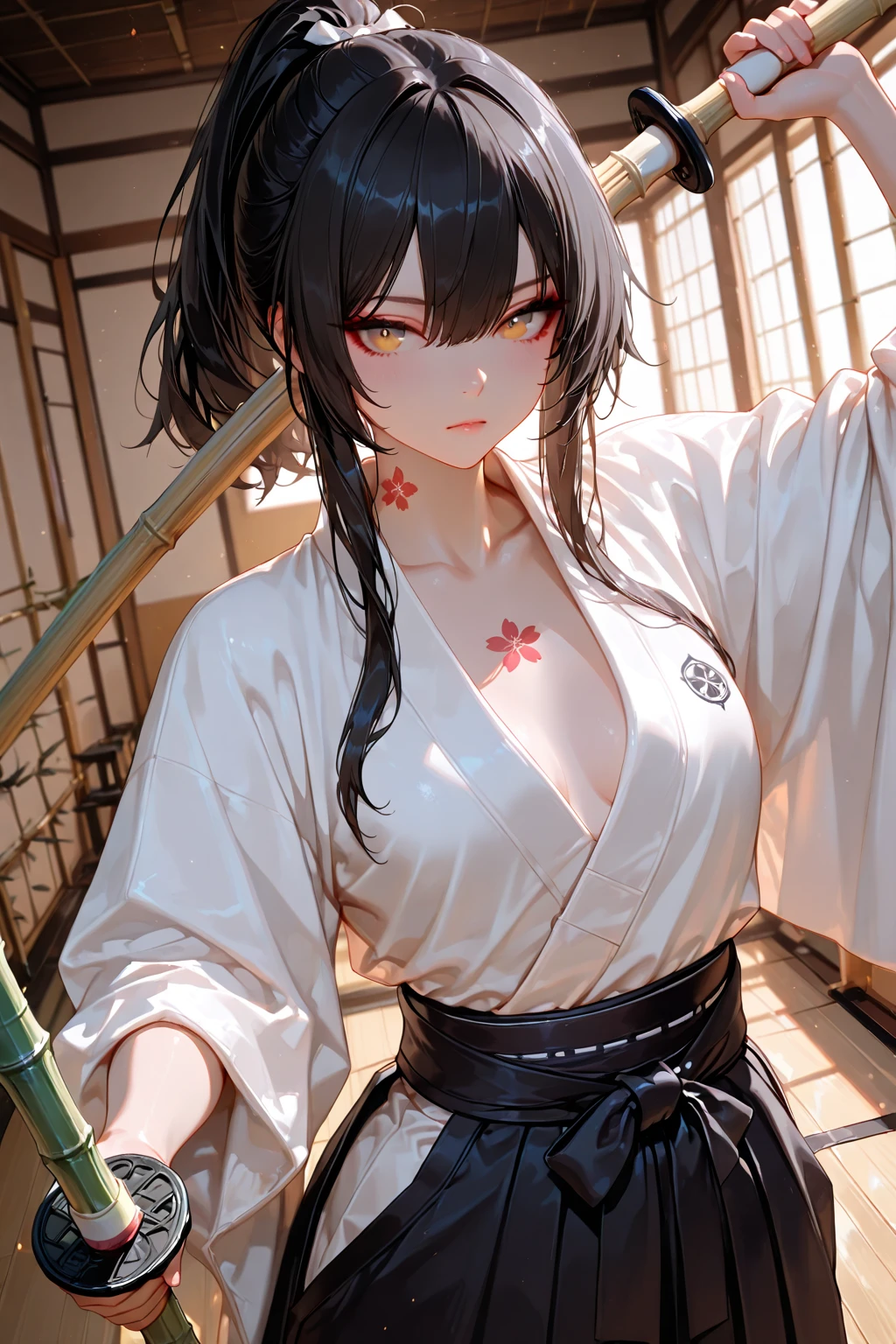 masterpiece, best quality, 1girl,(sagiri:1.25), white robe, shy, brown eyes, mature, nsfw, petite, sexy body, outdoor, <lora:sagiriYamadaHells_v10:1>,medium breasts, facing viewer,