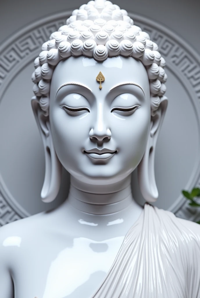 <lora:SDXL_White_Sa_May:1>,A white statue of Buddha,realistic, masterpiece, intricate details,