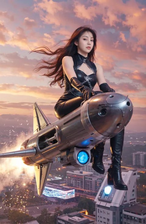 미사일을 타고 날아다니다