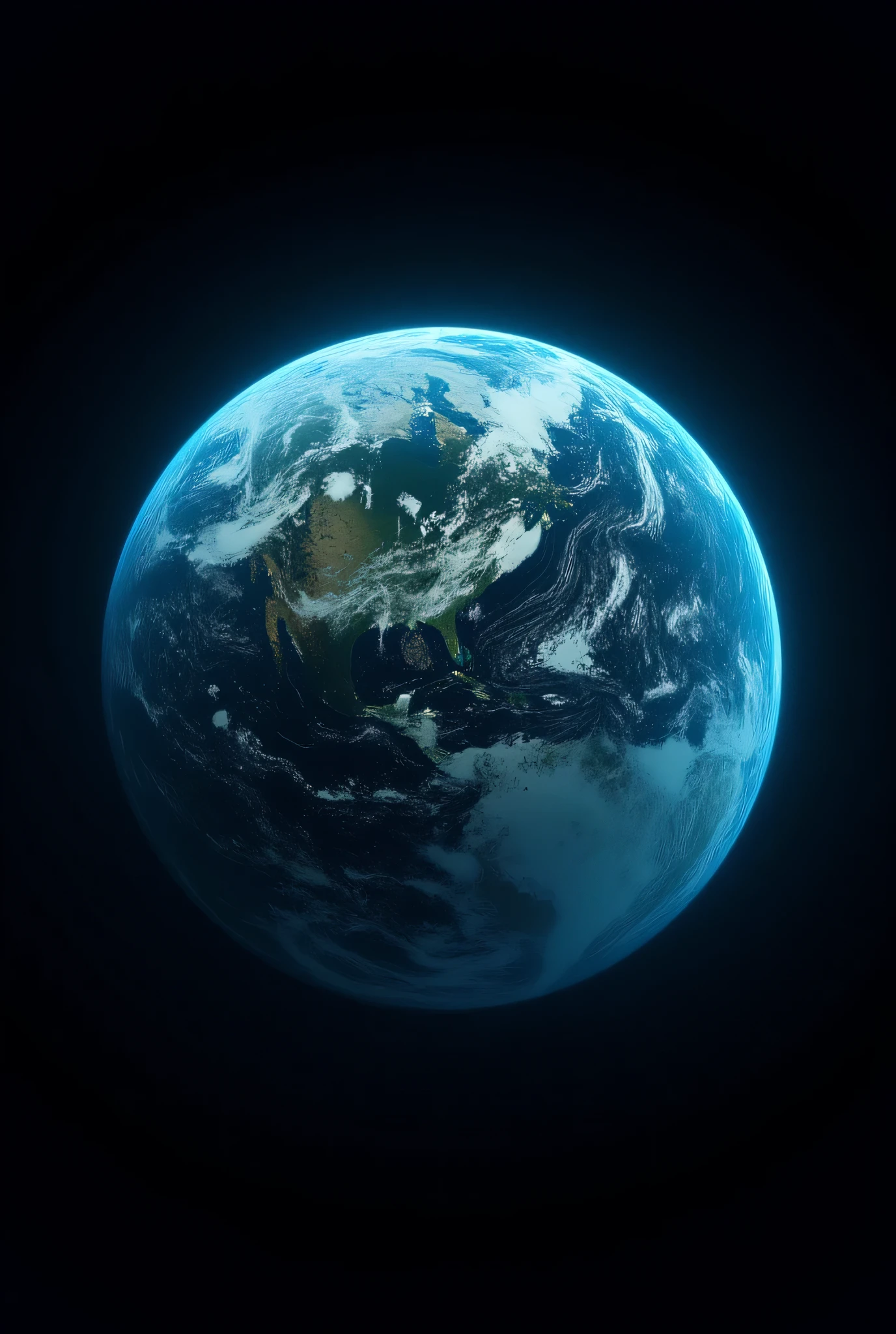 ultra high definition、image of the Earth rotating、sphere、Blue Earth、light and shadow、Round