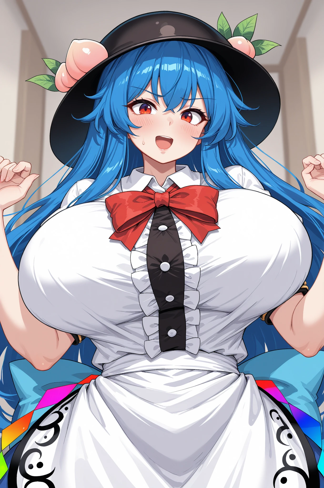 masterpiece, best quality, BREAK, 1girl, solo, jiaran, angry, scowl, v-shaped eyebrows, nsfw, large breasts, (nipples:1.2), (lactation:1.5), (white stockings:1.2), pussy, pussy juice, <lora:Jia Ran (A-Soul):0.7>, <lora:Iya-Na-Kao:0.3>, <lora:Lactation:0.4>, <lora:Better Vulva:0.2>