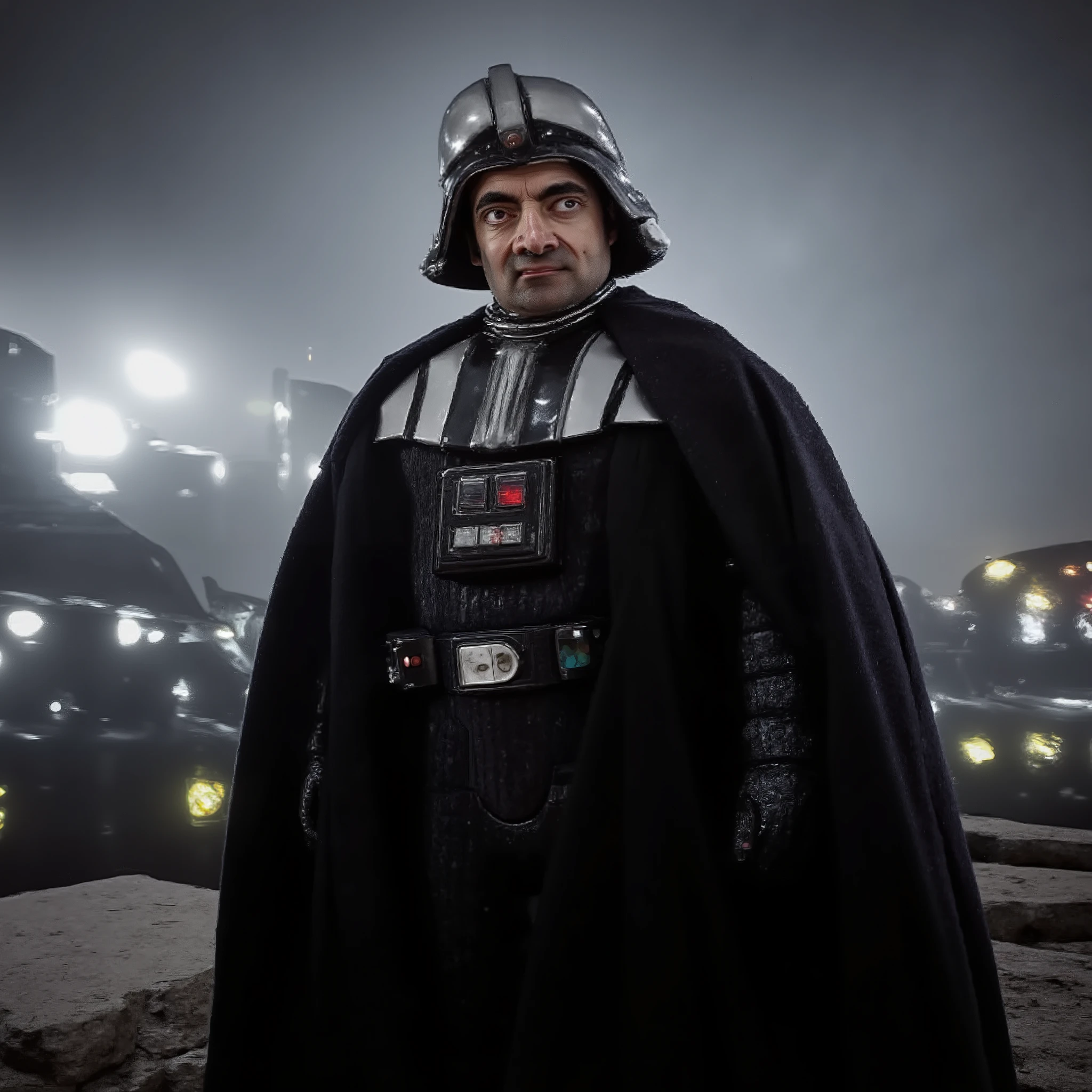 Star Wars, Vader with Rowan Atkinson head