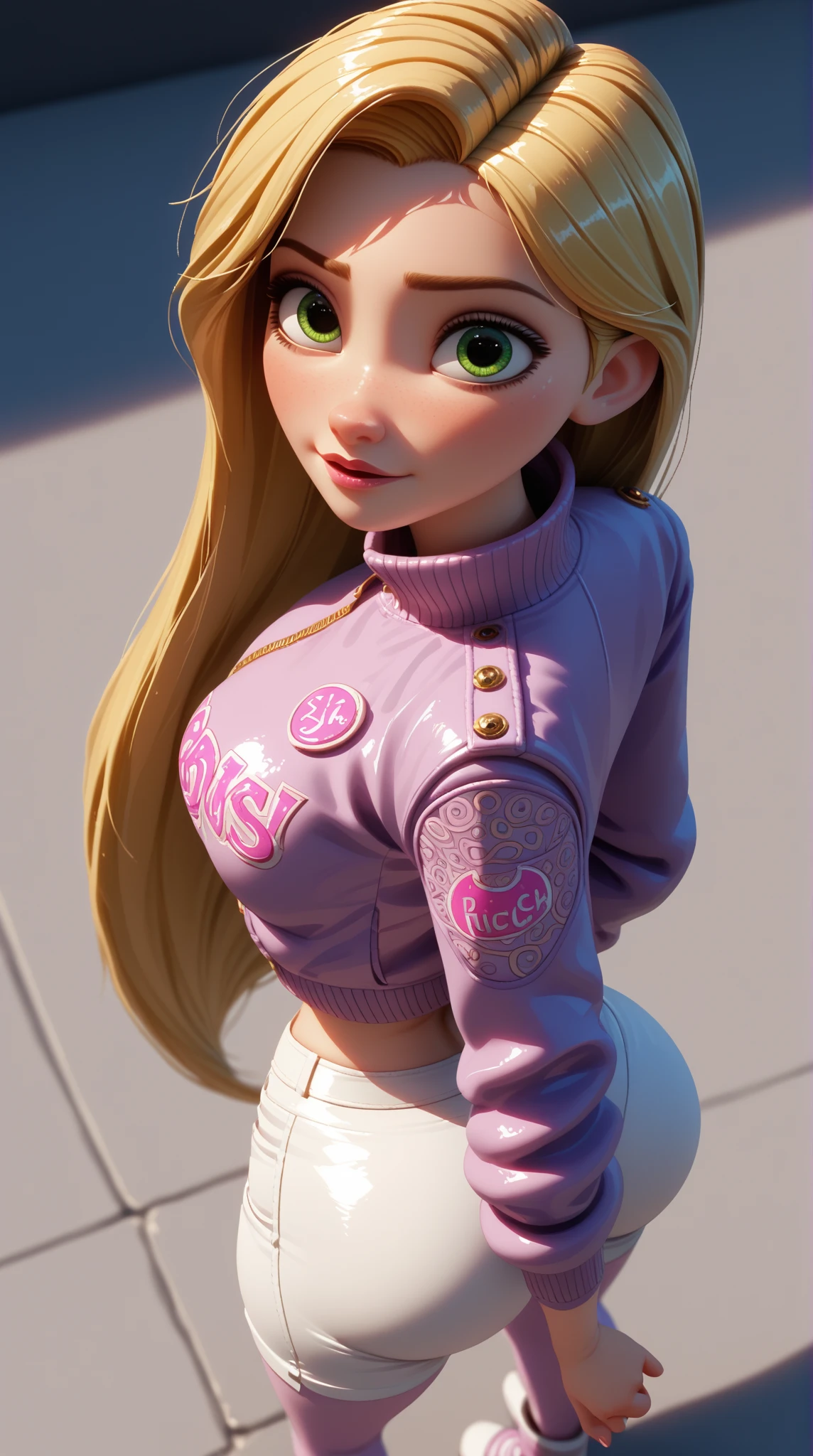 <lora:Wrise_Elsa2:0.7>
(((schoolgirl))), ((( school uniform))), (((school))), (((booty to the camera))),