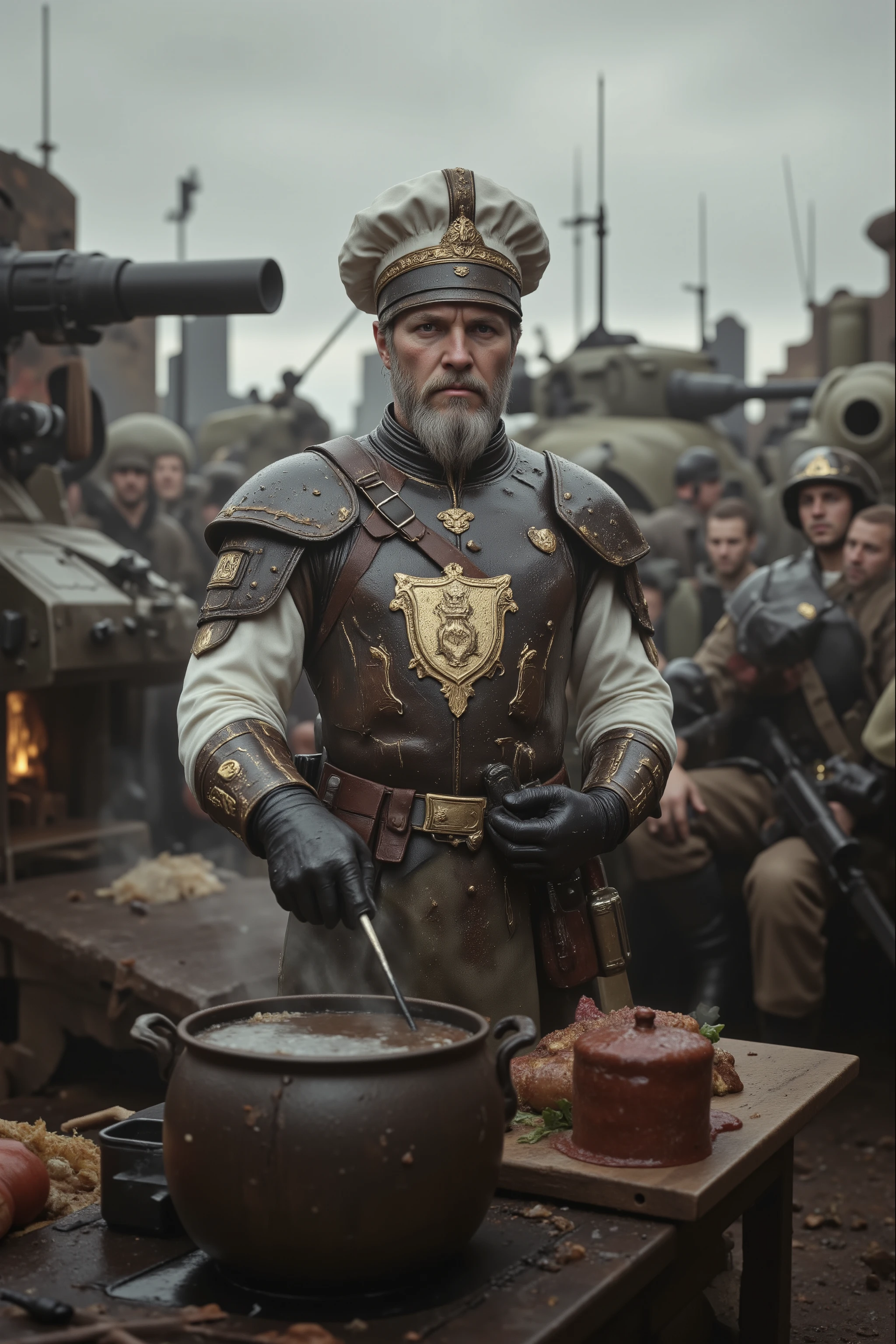 high-definition images、King Arthur, the chef who cooks on modern battlefields
