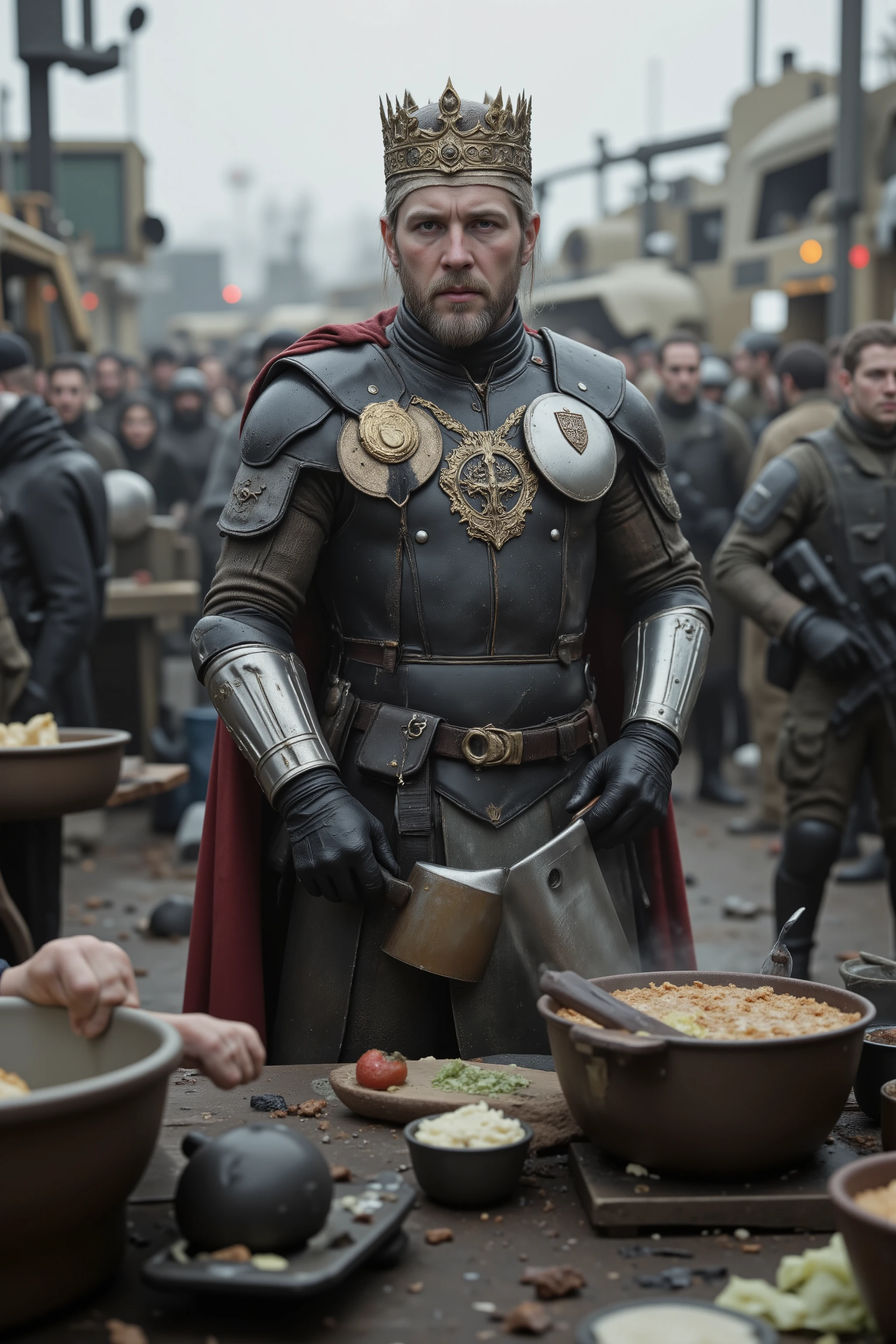 high-definition images、King Arthur, the chef who cooks on modern battlefields