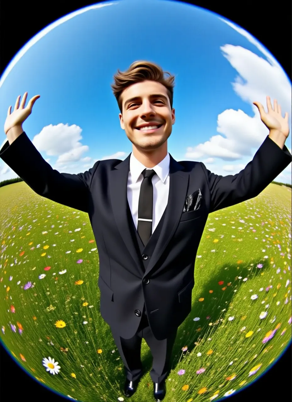 Fotografi perjalanan dengan efek lensa fisheye yang unik