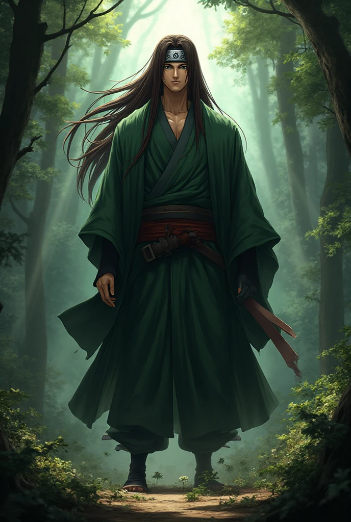 Hashirama brought back with edo tensei jutsu from Naruto - SeaArt AI