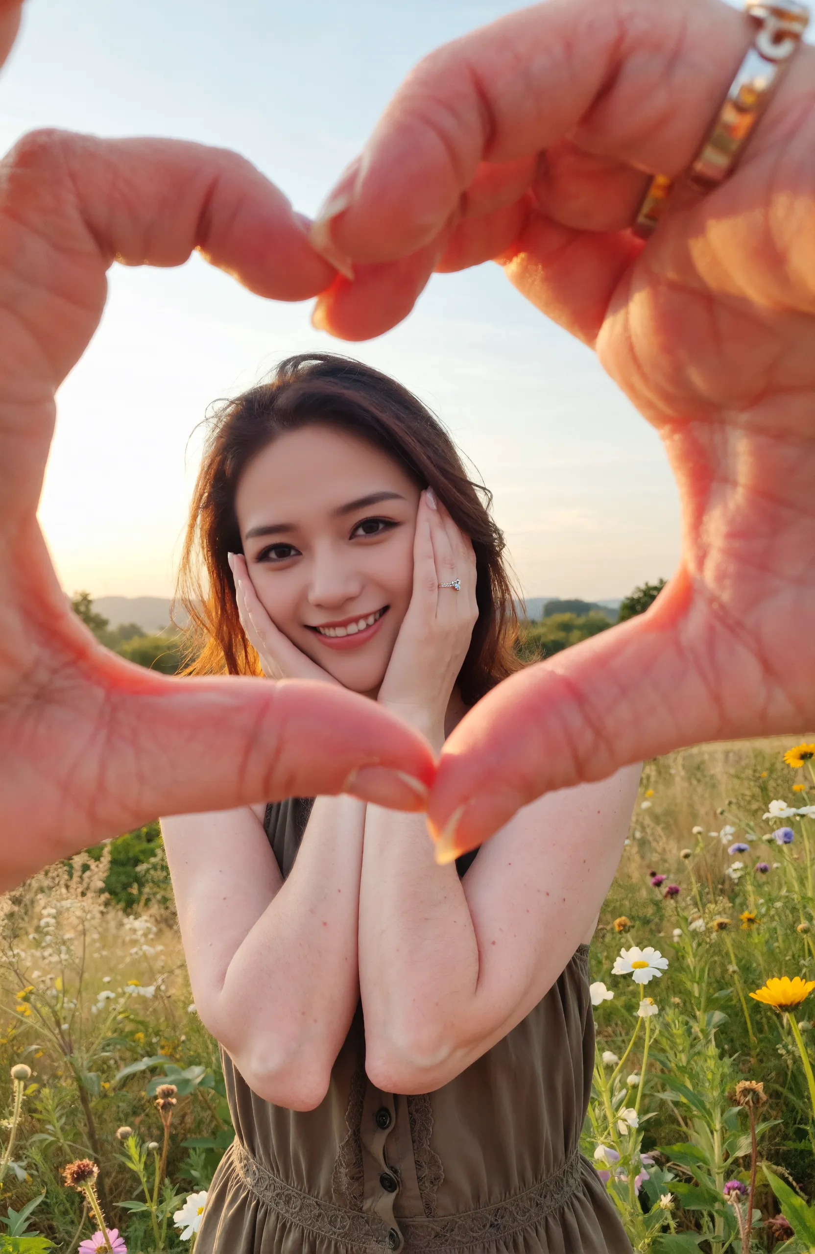 من خلال القلب ينظر إليها